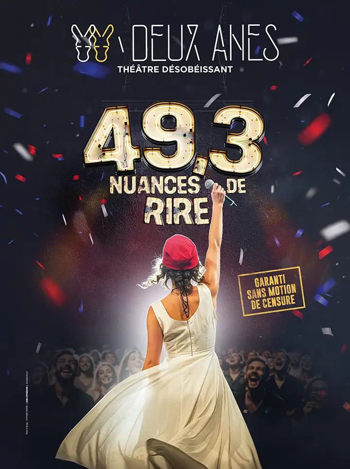 Sortie autocar Paris Théâtre des 2 ânes. 49,3 Nuances de Rire