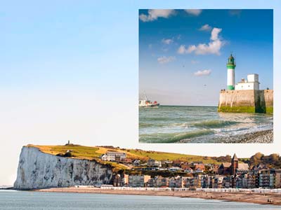 Falaises Le Tréport Mers-les-Bains Normandie excursion côte autocar